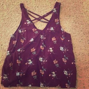 Maroon teen or women’s tank top
